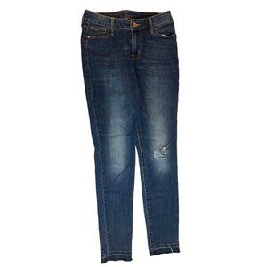 American Vintage Skinny Jeans Distressed Denim Stretch Mid Rise Blue Size 6R